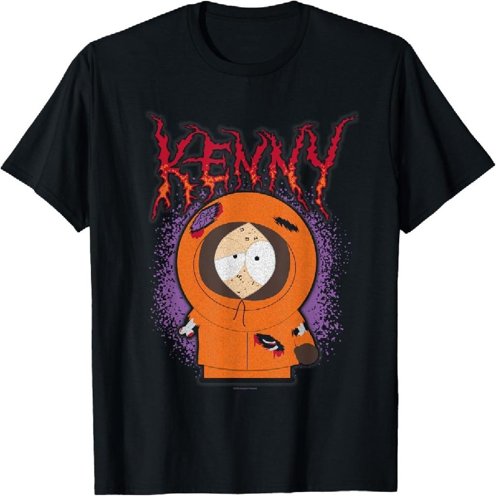Футболка мультяшная South Park Series Kenny Beat Up Grunge Name Splatter