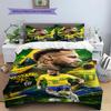 Neymar Jr Pattern Bedding,Quilt Set Quilt Cover Pillowcase Home Birthday Gift(1 * duvet cover + 2 * pillowcase, without core)