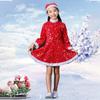 Kids Girls Santa Claus Cosplay Costume Christmas Party Fancy Dress Outfit