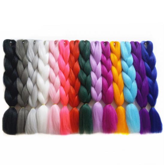 Женские Jumbo вязание крючком плетение Ombre Color Синтетические наращивания волос Kanekalon