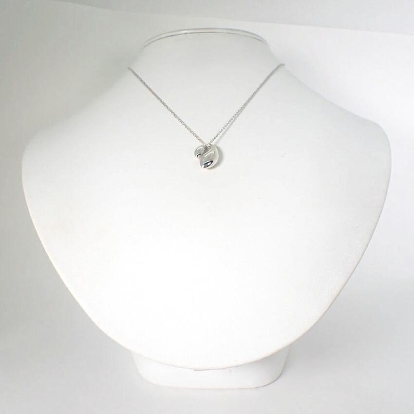 [Б/у] TIFFANY/Tiffany 925 двойная каплевидная подвеска/ожерелье/g454-87