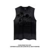 51 Hip Hop Sunset Quiet Hong Kong Style Street Sunset Print Sleeveless T-shirt Gradient Washed Loose Vest for Boys