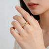 Открытое кольцо в форме подковы для женщин, Стильное классическое винтажное кольцо с бриллиантом, Регулируемое ювелирное изделие, Подарок