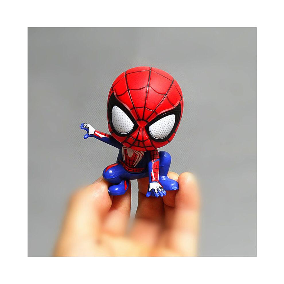 (Spiderman) Avengers Spider Man Cute Action Figure Posture Anime Decoration Collection Figurine Toy Model Ornaments