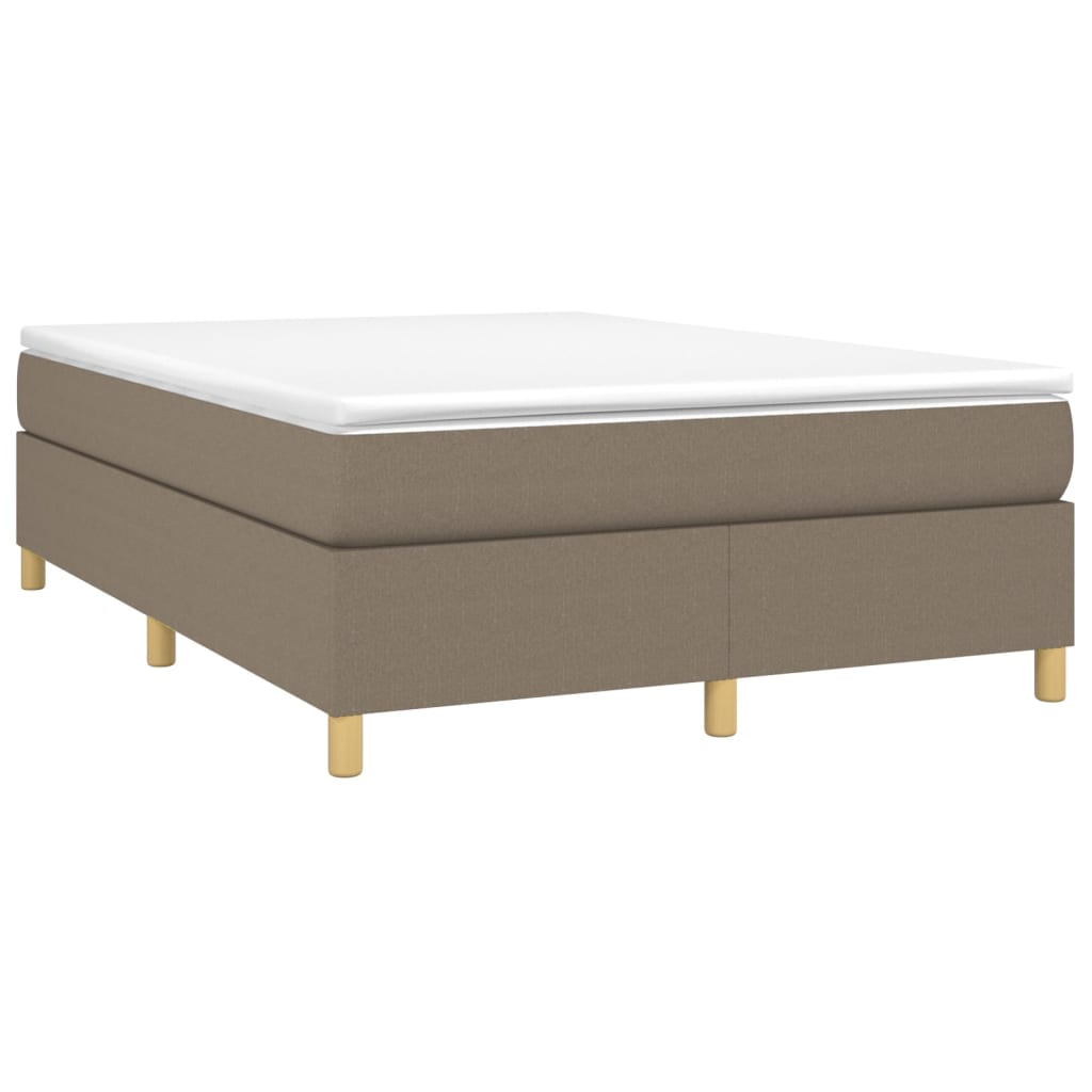 Vidaxl Rama Łóżka Bez Materaca, Taupe, 140X200 Cm, Obita Tkaniną