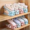 5Pcs Adjustable Shoe Stacker Shoe Slots Organizer High Durability Easy To Use Double-Layer Design Shoe Rack Holders