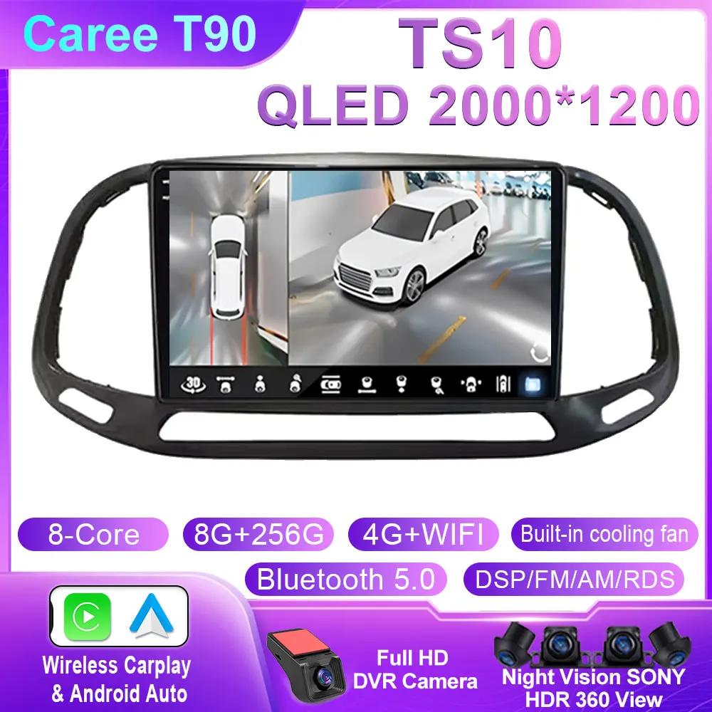 Android 14 For Fiat Doblo 2015 2016 2017 2018 2019 2020 GPS Car Radio Multimedia Video Player Stereo Navigation 4G Wifi Camera