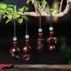 1/12Pcs Creative Twelve Zodiac Carving Wooden Keychain Pendant Chinese Zodiac Wood Carving Phone Chain Bag Decoration Gifts