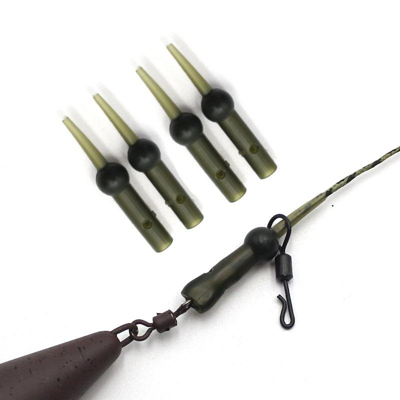 15 шт., материал снастей, снаряжение для ловли карпа, резиновая снасть для ловли карпа, беговая снасть, лидеры с защитой от запутывания, рукав