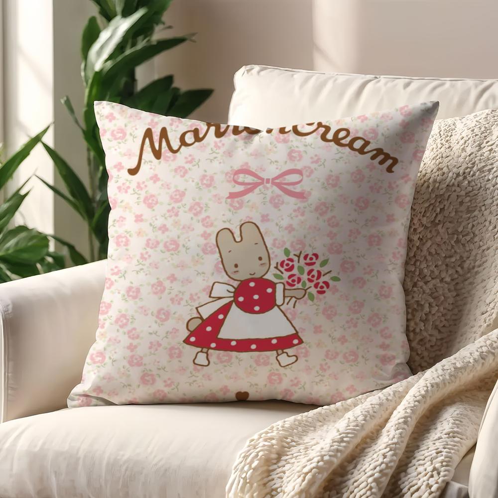 MARRONCREAM Kawaii cushion cover For Pillow Printing Sofa Decoration Home Car Room Coffee Shop Office Nordic Simplicity