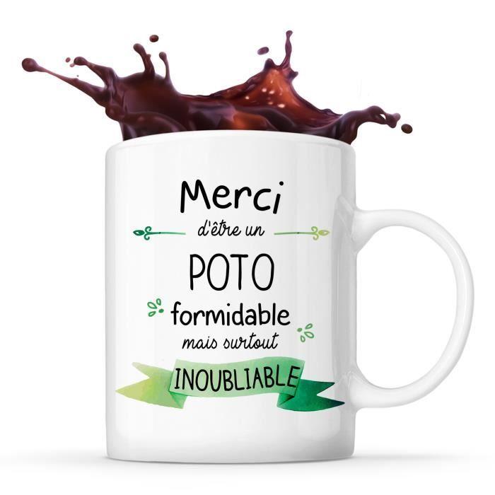 Mug - Merci Poto Inoubliable - Céramique - 325 ml - Résistant lave-vaisselle - Design contemporain
