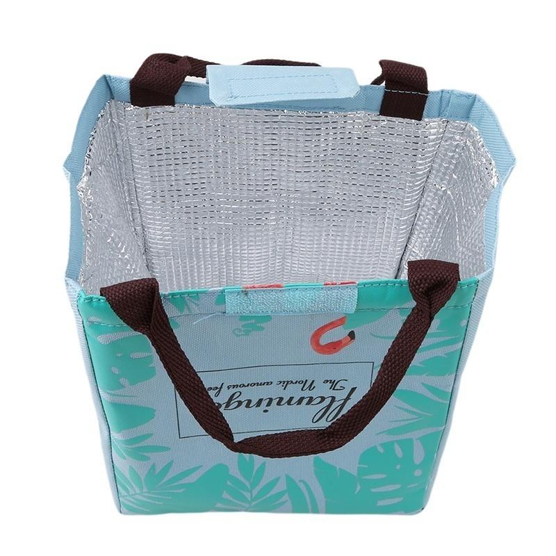 Leisure Cute Animal Flamingo Lunch Bag Girl Portable Insulated Cooler Bags Thermal Food Picnic Bags