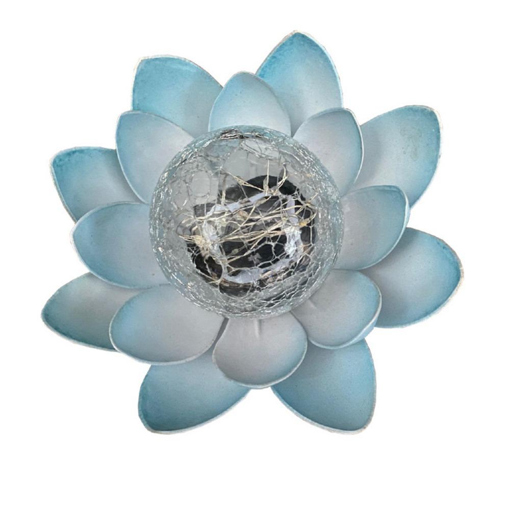 Lotus Shaped Solar Lotus Light Cordless Sculpture Garden Lamp Garden Solar Lights Home Decoration