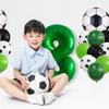 1 Set Balloon Set Soccer Number Shape Leakproof Contrast Color Sport Fans Baby Birthday Party Decoration Arch Balloon Photo Prop