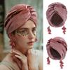 Spring New Women's Headscarf Hat Retro Special Style Fashionable and Trendy Tassel Cap Bohemian-style Cross Cap