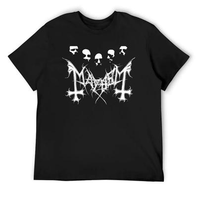Mayhem - Норвежская группа - Оригинальный логотип - Футболка-фанарт летние топы футболки оверсайз мужская быстросохнущая мужская футболка высокое качество