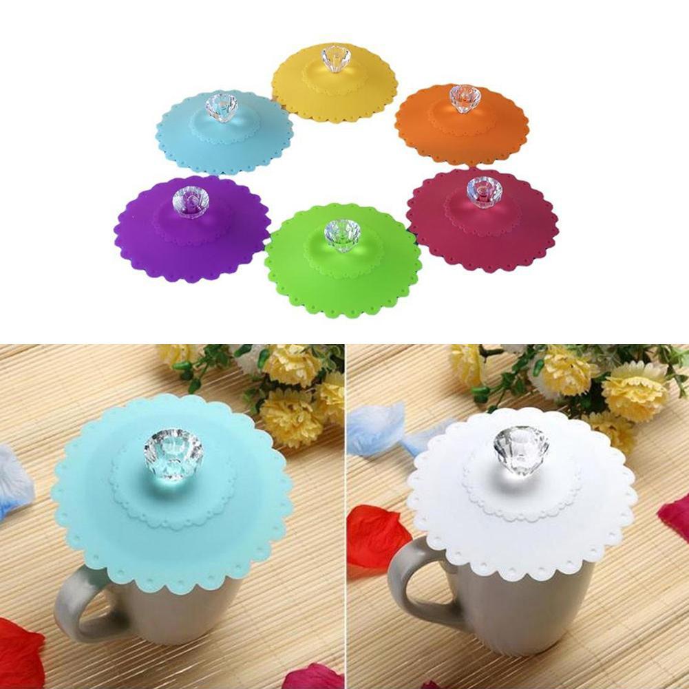 Совершенно новые крышки для чашек Крышки Ручка-бриллиант Крышка-бриллиант Термостойкие