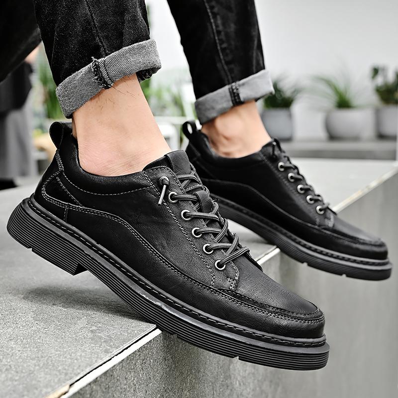 Итальянская модельерская мужская обувь. Деловая повседневная обувь. Мужская формальная мужская высококачественная уличная водонепроницаемая рабочая обувь в британском стиле.