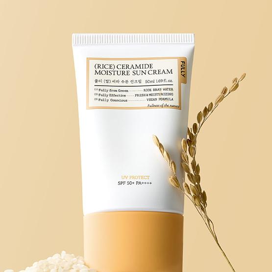 FULLY Rice Ceramide Moisture Sun Cream SPF 50+ PA++++ 50ml