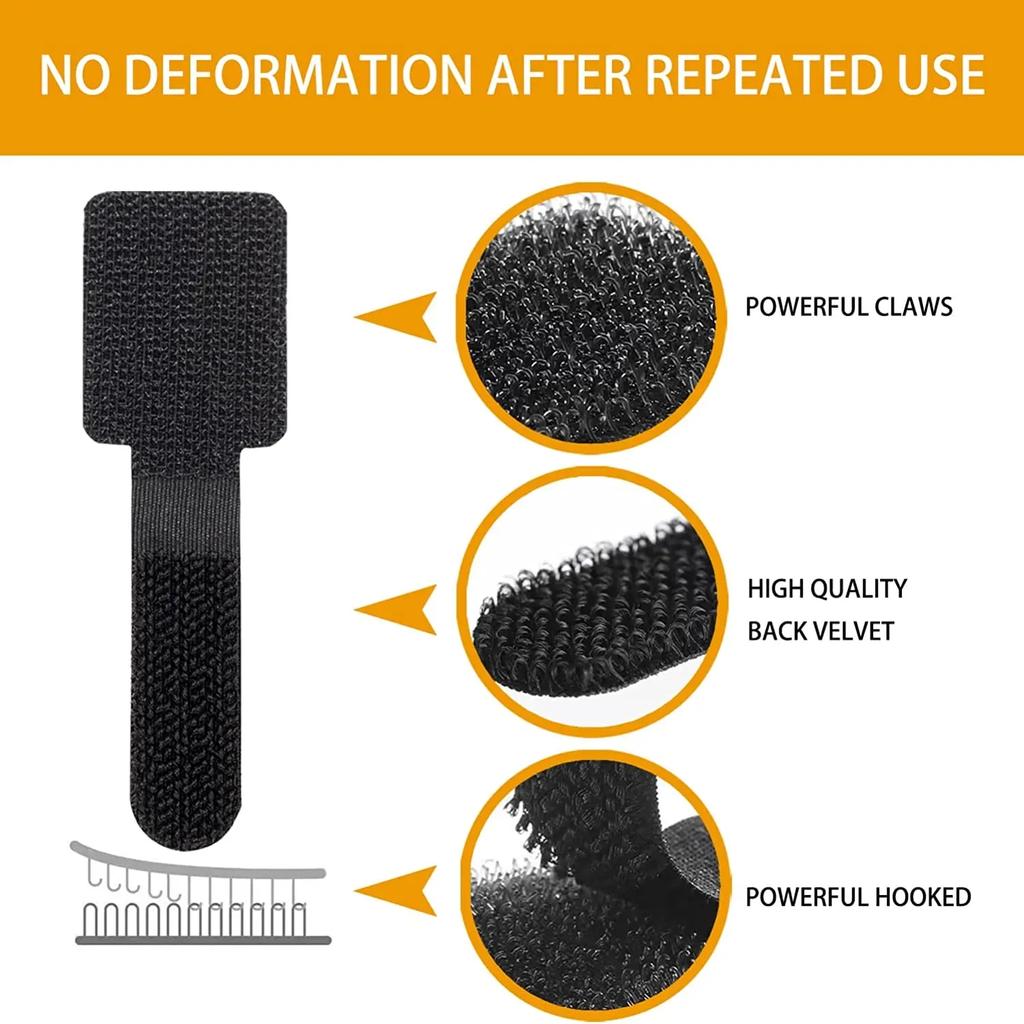 Многоразовые кабельные стяжки, крепежный органайзер, держатель для шнура, самоклеящийся регулируемый органайзер для шнура, ремни для управления столом