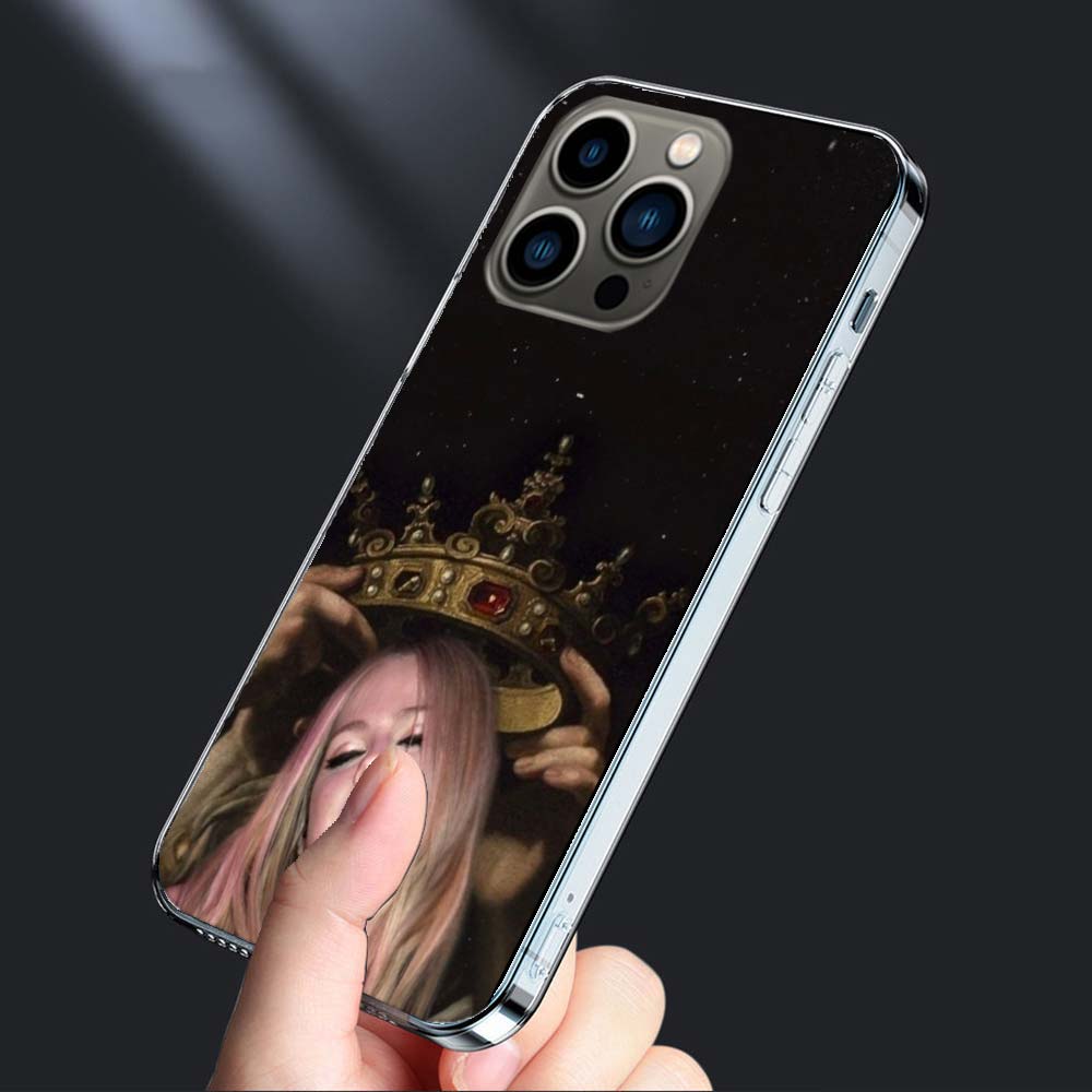 Чехол для телефона с Аврил Лавин Для iPhone 16E 15 Pro 14 Plus 17E 16 17 Pro Max Air 11 12 13 Mini Ударопрочный Capa Милый Чехол
