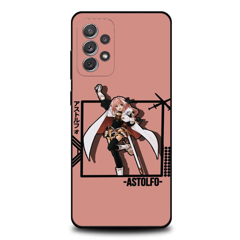Чехол для телефона F-Fate Apocrypha Astolfo для Samsung S 25,24,23,22,30,21,10,9,Ultra,Plus,Lite,FE,4,5G Черный Мягкий чехол