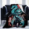Hayao Miyazaki Works Japan Anime Soft Flannel Blanket Spirited Away Throw Blanket Rug Piece Sofa Bed Knee Blankets Boys Girls