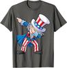 Fourth of July Dab Dance Shirt with Dabbing Uncle Sam Unisex T-Shirt