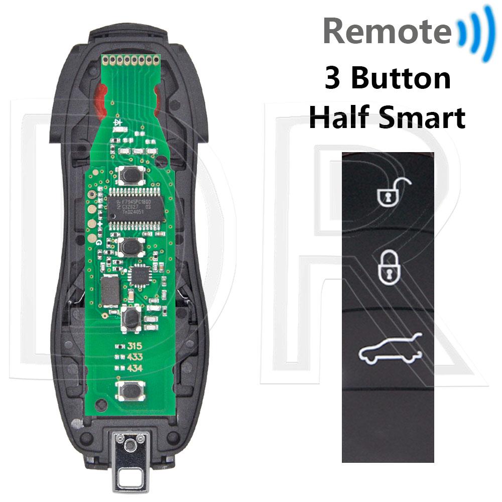 Отличный ID49 PCF7945P 315/433/434 МГц Без Бесключевого Доступа/Keyless Go Автомобильный Пульт Ключ Запчасти для DIY Для Porsche Macan Panamera Cayenne