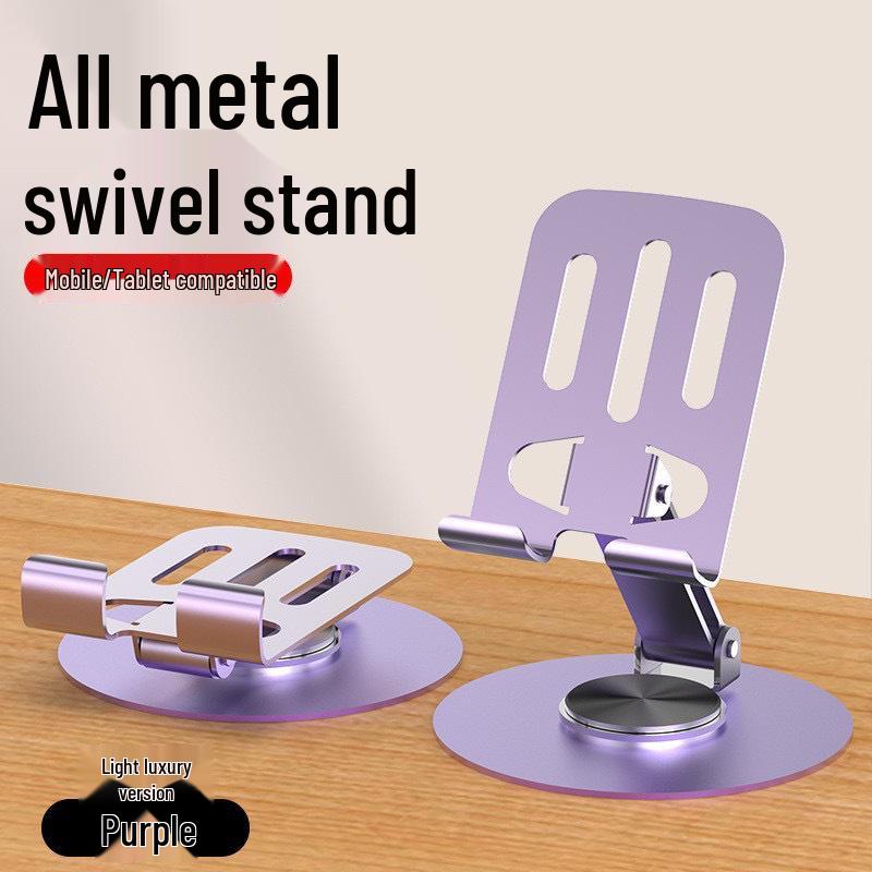 All-Metal Foldable Phone & Tablet Stand for Live Streaming & Learning