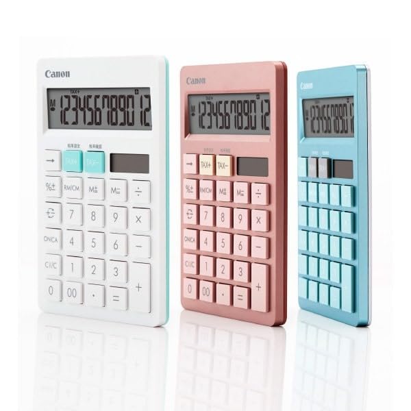 Canon Tit Calculator with a Tit Sticker Waiting for Spring HS-1200TC Long-tailed (Pink) Long-tailed Design,