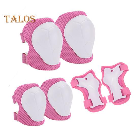 6 шт./компл. детский защитный комплект для катания на коньках с наколенником, локтем, защитой запястья, защитой для роликовых коньков, скейтборда, самоката, велосипеда, защитным снаряжением для езды на велосипеде