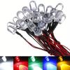 20PCS DC 12V Pre Wired  5mm LED Light Lamp  Bulb Prewired Emitting Diodes Transparent Yellow Blue Green White Red