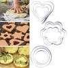 Набор из 12 шт. Формочки для печенья из нержавеющей стали, форма для выпечки, инструменты для мастики, инструмент для украшения торта, формы для DIY
