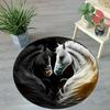 Круглые коврики с принтом лошадей, нескользящие коврики для пола, машинная стирка, для прачечной, спальни, гостиной, домашний декор. Так красиво