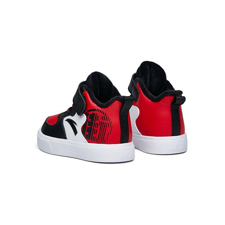 Anta High-Top Learning Walking Shoes Baby Sneaker Black Red 312140053A-2
