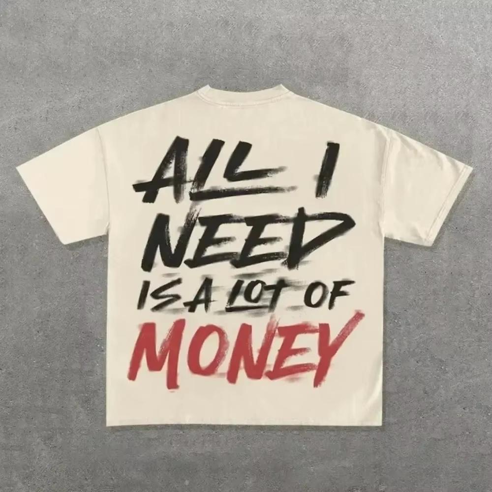 Ins Streetwear Y2k T Shirt Unisexs Harajuku Hip Hop Graphic Print Casual Cotton Round Neck Tshirt Unisex Gothic Short Sleeve Tops