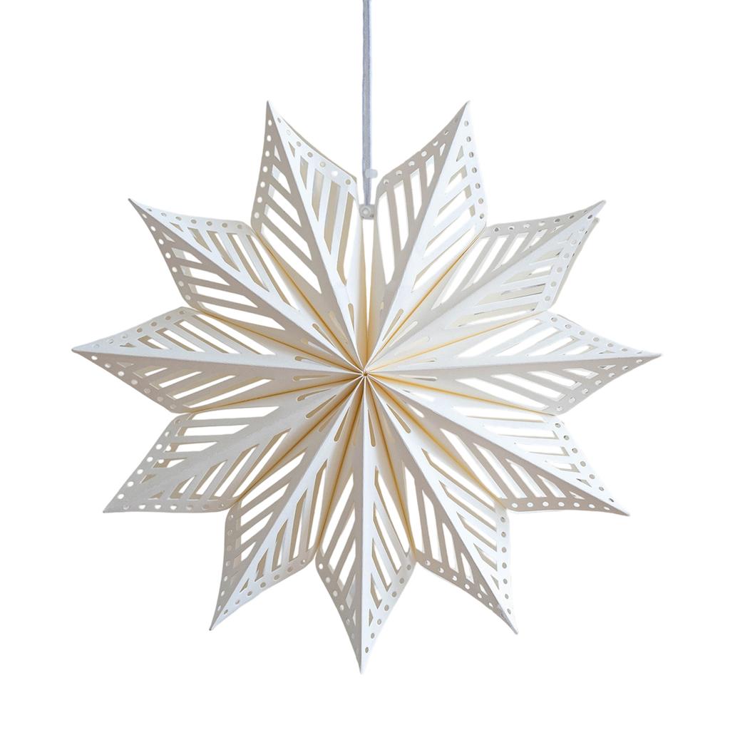 Durable Paper 3D Snowflake Ornament Waterproof Wrinkles Resistant for Christmas Tree Ceiling Window Decoration