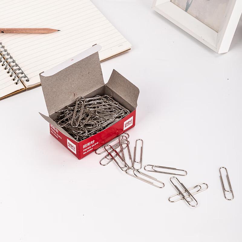 Deli Large 50mm Electroplated Paper Clips