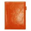 Franklin Planner Lustrous Leather Binder, Classic Size, 20mm, Orange Brown, 64619