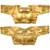 Женская блузка-сари Pujia Mills 'Phantom Silk Elephant' с коротким рукавом (Золотой, 38)