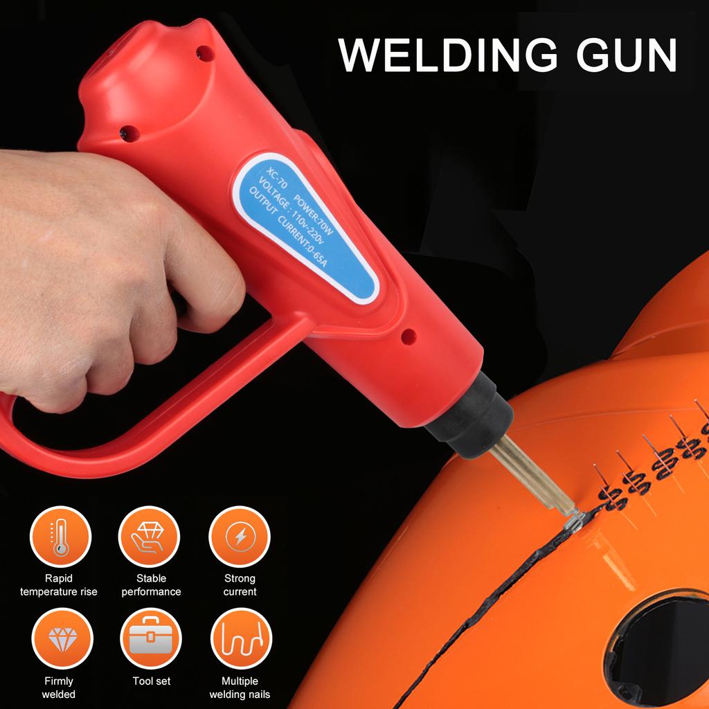 70 Вт горячий степлер, пластиковый сварочный аппарат, комплект для ремонта автомобильного бампера, 4 типа, плоский/внешний угол/внутри