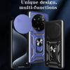 Armor Magnetic Ring Holder Case For OPPO Realme 14 Pro 5G Pro+ Slide Camera Protection Cover For Realme 14 Pro Plus Funda