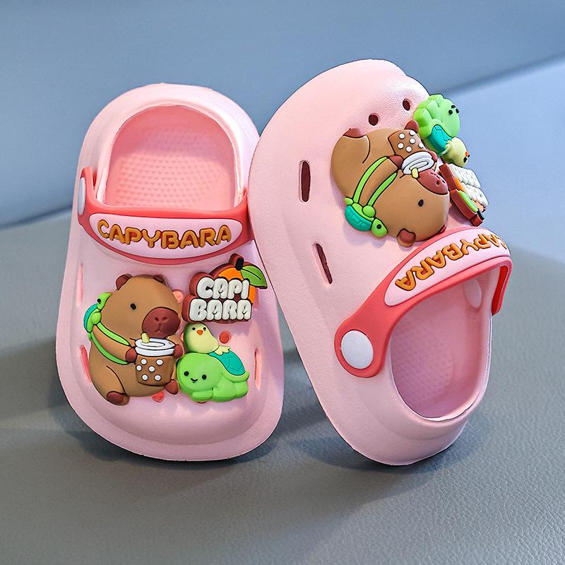 Тапочки Baotou Cave для детей, нескользящие, с мягкой подошвой, для мальчиков и девочек, детские сандалии, летние тапочки