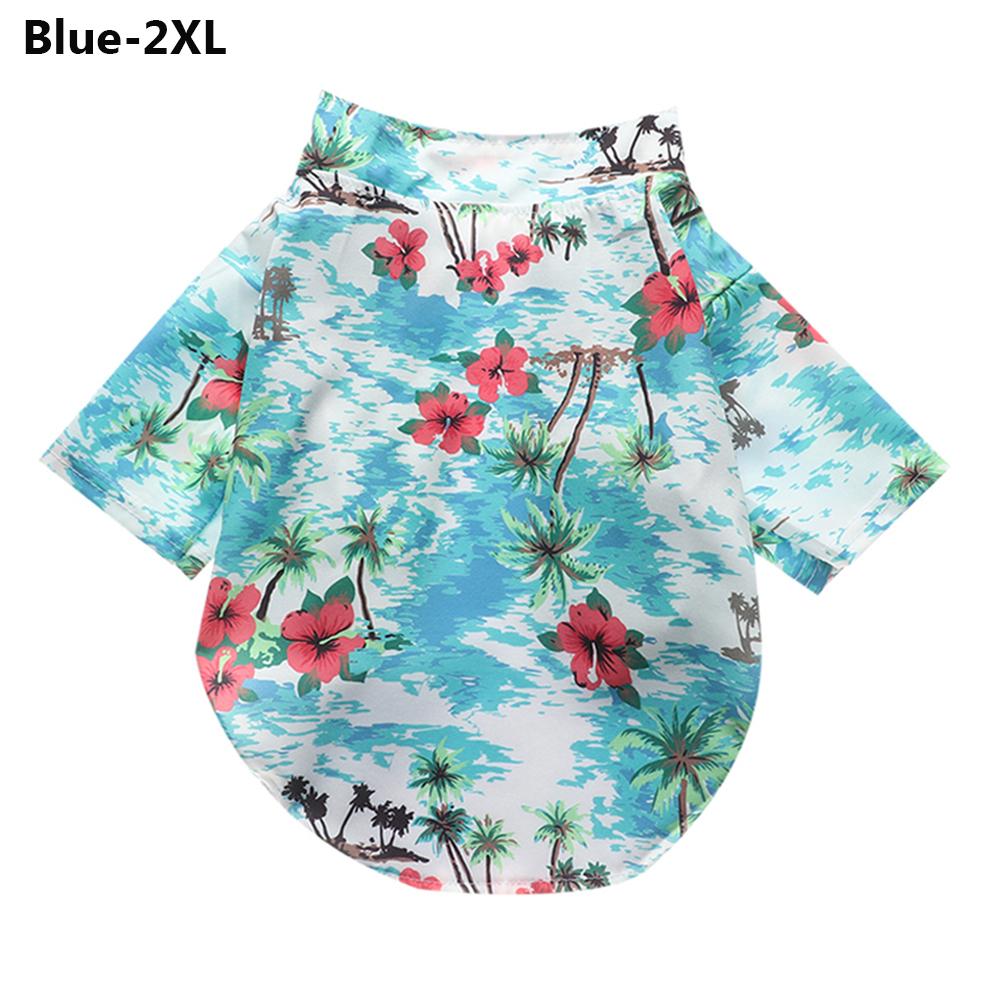 Print Hawaiian Pet Clothes Pet Summer Shirt Dog T-Shirts Pet Dog Clothes Pet Shirts Pet Dog Shirts