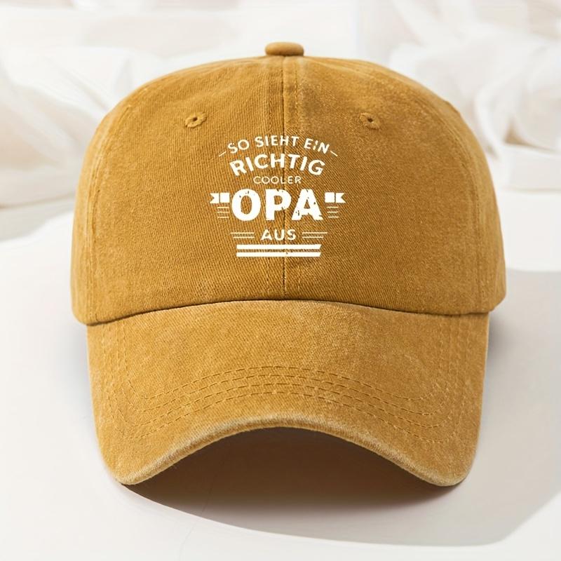Letter Print Baseball Cap Men's Outdoor Peaked Cap Hip-Hop Dad Truck Casual Cap Retro Washed Cap Versatile for Men and Women