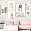 Fashion Poster Flowers Women Perfume Wall Art Canvas Painting Nordic Print Lashes Lips Books Picture Modern Salon Beauty Decor