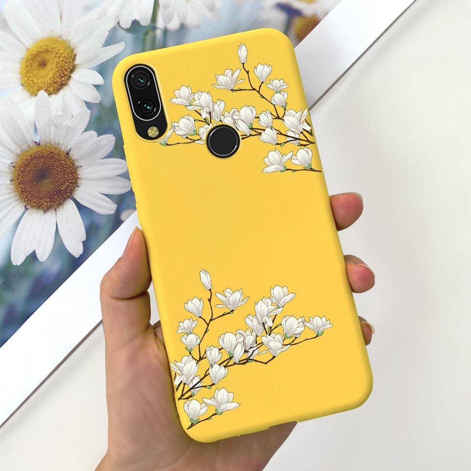 Чехол для Xiaomi Redmi Note 7 Note7 Pro Роскошный Цветочный Мраморный Funda Мягкий Силиконовый Чехол для Телефона Для Redmi Note7 Redmi 7 Задняя Крышка