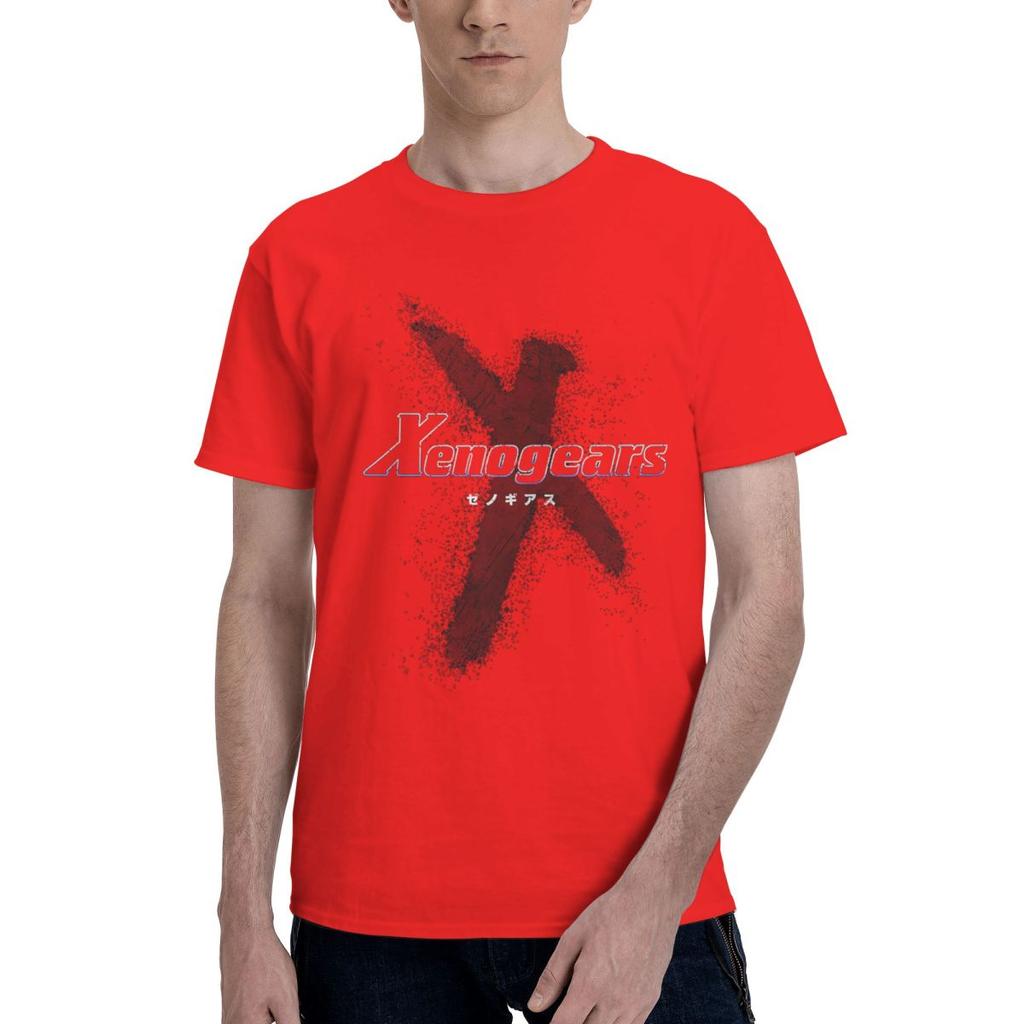 Xenogears Винтажный Эмблема 100% Хлопок Повседневный Дышащий Удобный Мужской Топ Мужские Футболки Мужская Одежда