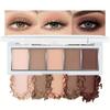 5-Color Matte Eyeshadow Palette with Natural, Brown, Golden, & Nude Shades - Long-Lasting Waterproof Professional Eye Makeup